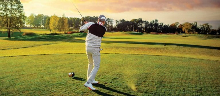 golfing