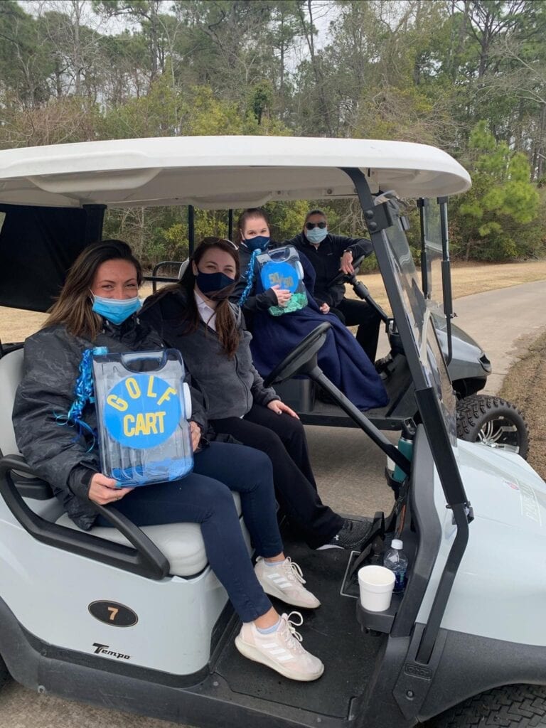 Cart in two Golf Carts