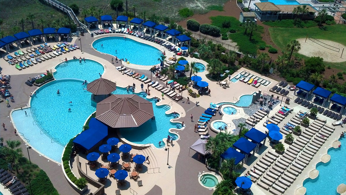 North Beach Resort Pool Overview