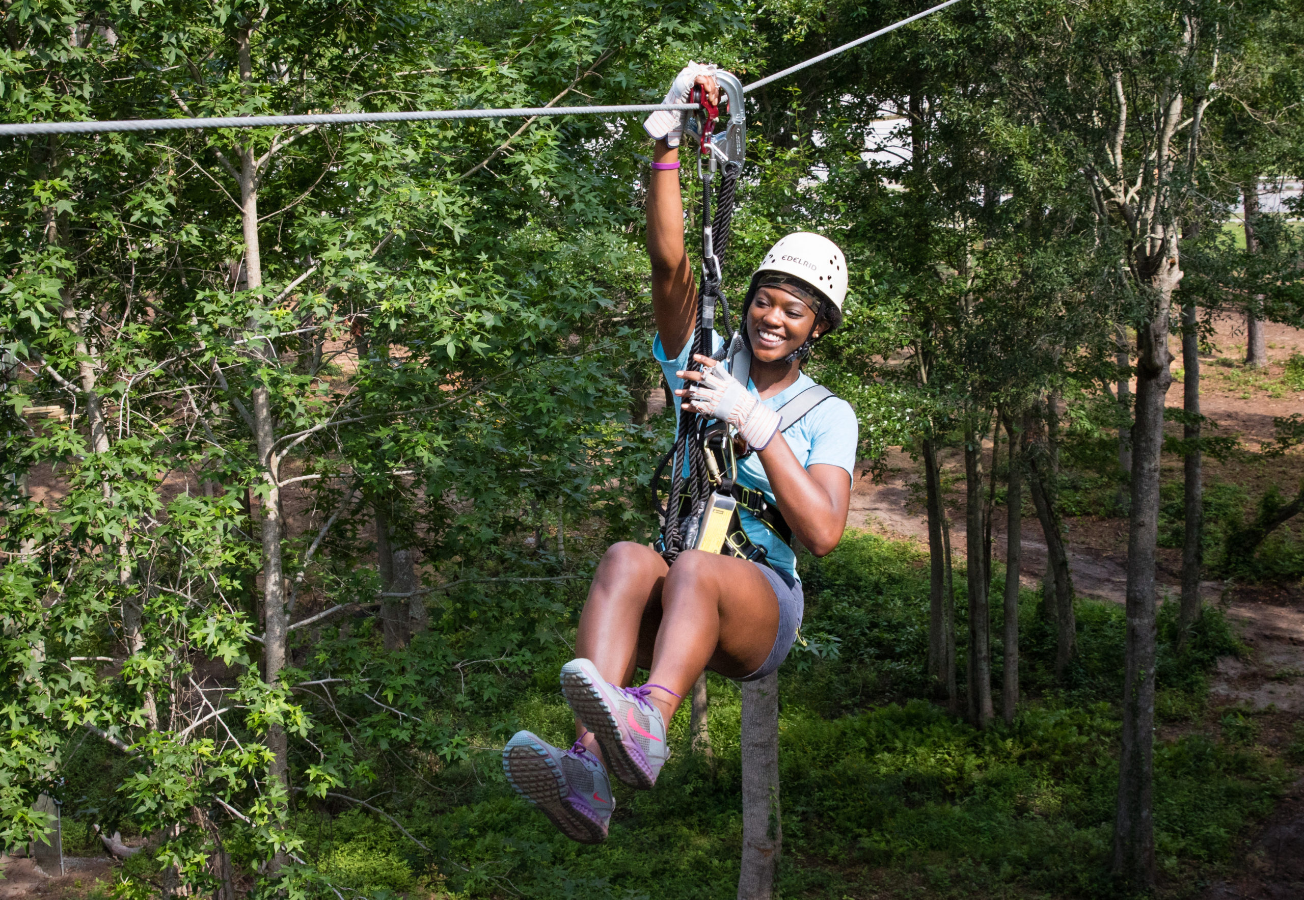 Lady on a Zipline